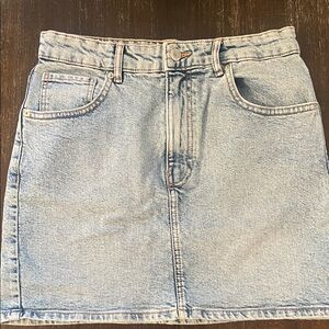 Zara Light Blue Denim Mini Skirt